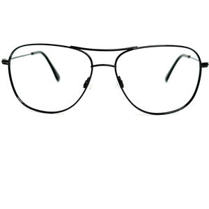 Maui Jim Cliff House MJ 247-02 Titanium Black Aviator Sunglasses 59-15 120 19108